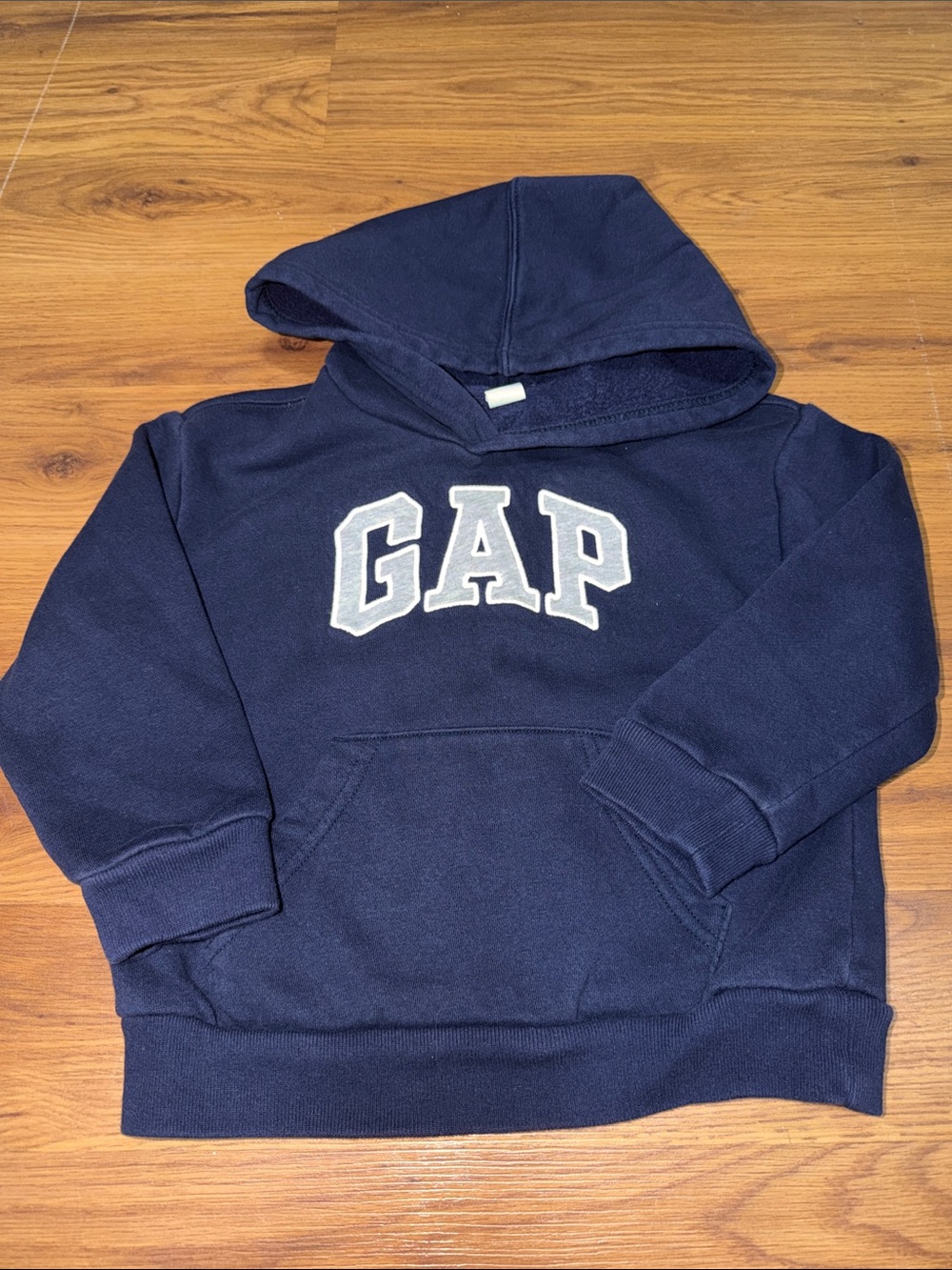 GAP Dark Blue Kids Hooded Sweatshirt with White Logo